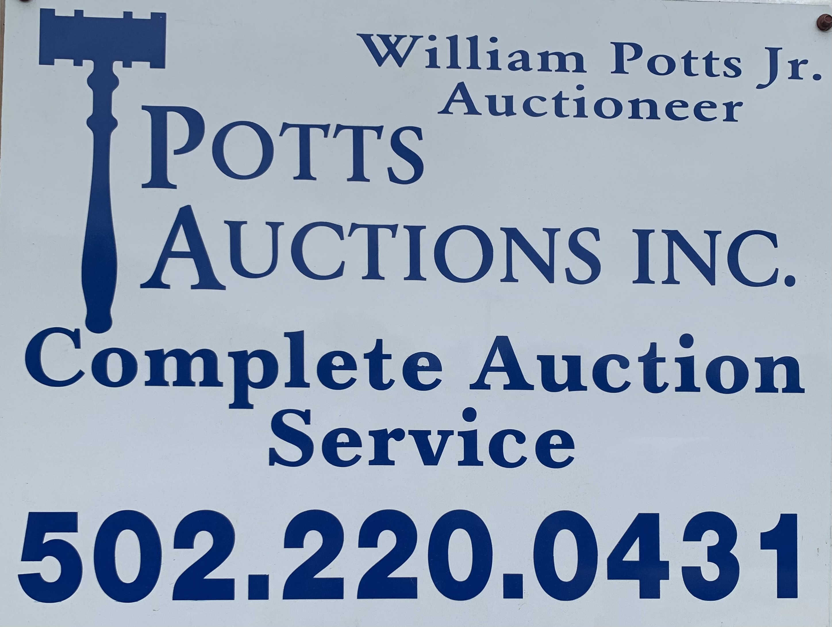 Potts Auctions Inc